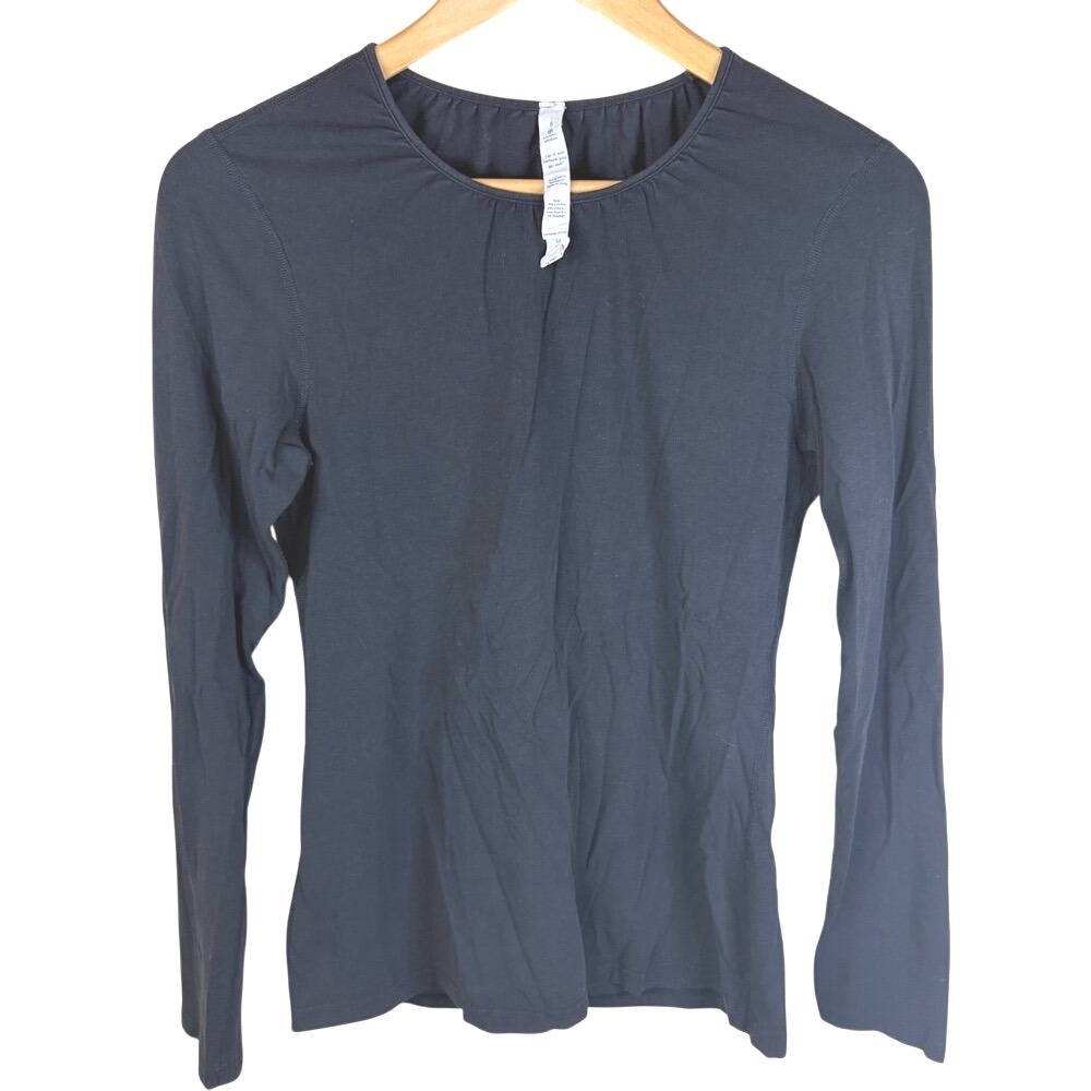 Lululemon Play off‎ the Pleats Black Long Sleeve Size 8 Activewear Outdoor